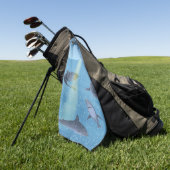 Serviette De Golf Requins (Vert)