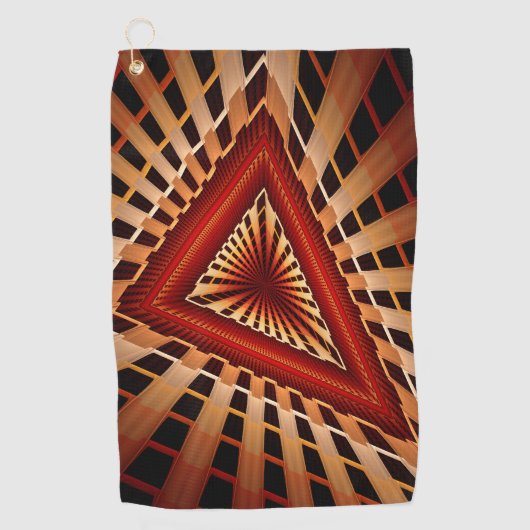 Serviette De Golf Réseau d'Imaginaires 3D Conception graphique fract (Devant)