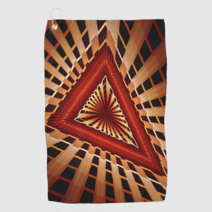 Serviette De Golf Réseau Fantastique Moderne de Fractales 3D Design