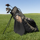 Serviette De Golf Restez bizarre paresse drôle pour les hommes amour (Vert)