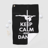 Serviette De Golf Restez Calme Et Dansez (En situation)