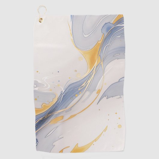 Serviette De Golf Restez sec, jouez mieux : Top Golf Towers sur Zazz (Devant)