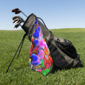 Serviette De Golf Résumé coloré (Vert)