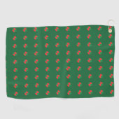 Serviette De Golf Résumé Vert Abstrait (Horizontal)