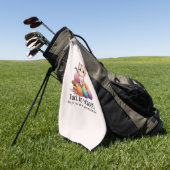 Serviette De Golf Retour À L'École ? Donne-moi juste Yarn (Vert)