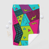 Serviette De Golf Retour aux coussins rétro des années 90 (En situation)