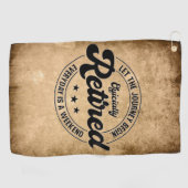 Serviette De Golf Retraite (Horizontal)