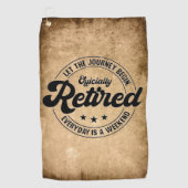 Serviette De Golf Retraite (Devant)