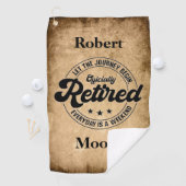 Serviette De Golf Retraite (En situation)
