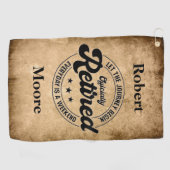Serviette De Golf Retraite (Horizontal)