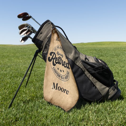 Serviette De Golf Retraite (Vert)