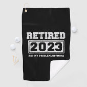 Serviette De Golf Retraité 2023 Plus mon problème (En situation)