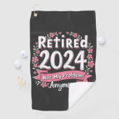 Serviette De Golf Retraité 2024 Pas mon problème Plus de retraite (En situation)