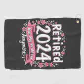 Serviette De Golf Retraité 2024 Pas mon problème Plus de retraite (Horizontal)