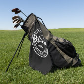 Serviette De Golf Retraité 2025 Pas mon problème Plus Retraite (Vert)