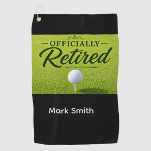 Serviette De Golf RETRAITE DE GOLF pour golfeur sur gazon vert