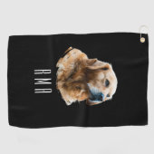 Serviette De Golf Retriever doré (Horizontal)