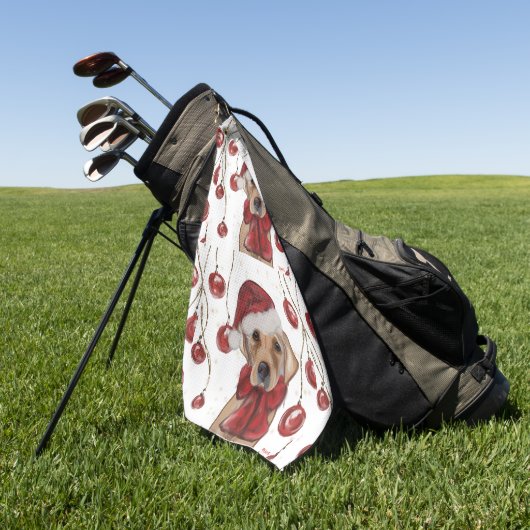 Serviette De Golf Retriever du Labrador  (Vert)