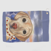Serviette De Golf Retriever du Labrador (Horizontal)