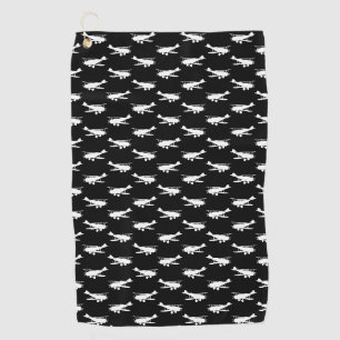 Serviette De Golf Rétro aviation d'art d'avion d'antiquité de
