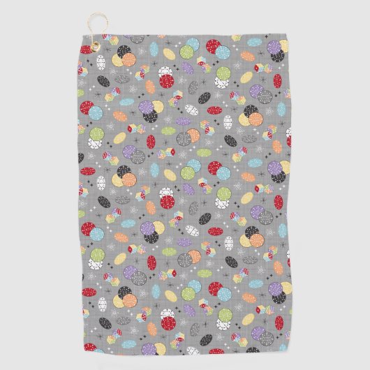 Serviette De Golf Retro Casino Dice (Devant)
