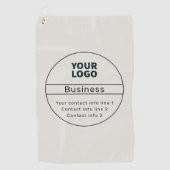 Serviette De Golf Retro-Modern Business ou Marque Coordonnées (Devant)