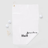 Serviette De Golf Rétro Moderne Nom minimum ou Modèle d'entreprise (En situation)