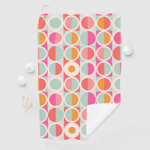 Serviette De Golf Rétro motif de cercle de roses indien