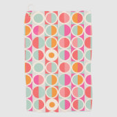 Serviette De Golf Rétro motif de cercle de roses indien (Devant)