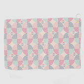 Serviette De Golf Rétro spiral vibes (Horizontal)