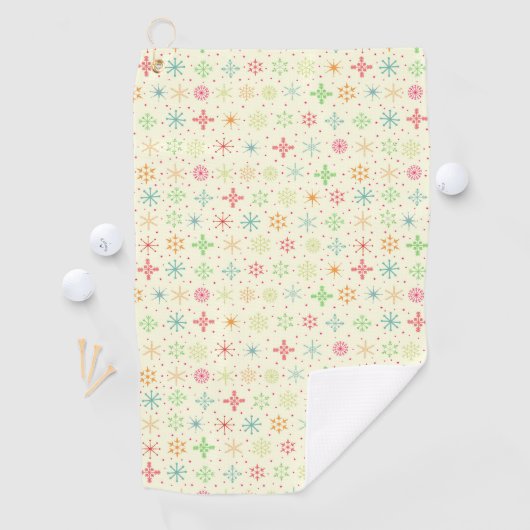 Serviette de golf Retro Stars (En situation)
