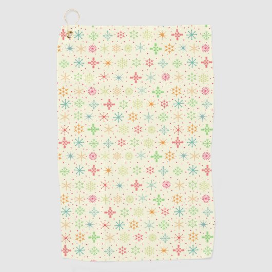 Serviette de golf Retro Stars (Devant)