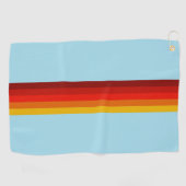 Serviette De Golf Retro Stripes Lignes élégantes les années 70 80s D (Horizontal)