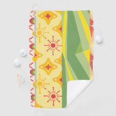 Serviette De Golf Retro Sunshine Patterns – Bold Colorful  (En situation)