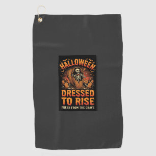 Serviette De Golf Réveil de costume de cimetière d'Halloween