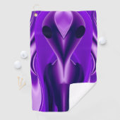 Serviette De Golf Rêves arc-en-ciel violet 3D, Alien (En situation)