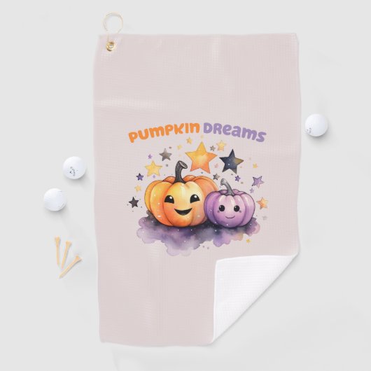 Serviette De Golf Rêves citrouilles (En situation)