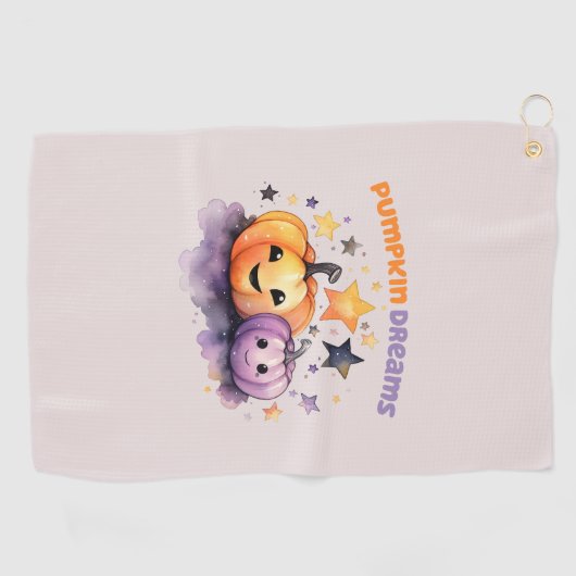 Serviette De Golf Rêves citrouilles (Horizontal)