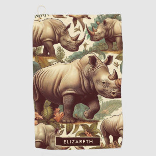 Serviette De Golf Rhino vintage sans fil