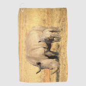 Serviette De Golf rhinocéros mignons en afrique (Devant)