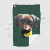 Serviette De Golf Rhodesian Ridgeback (En situation)