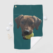 Serviette De Golf Rhodesian Ridgeback en jeu (En situation)