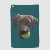 Serviette De Golf Rhodesian Ridgeback en jeu (Devant)