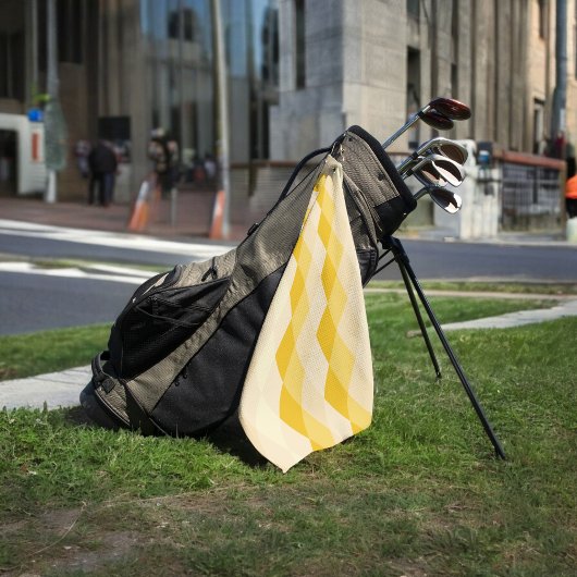 Serviette De Golf rhombus jaune