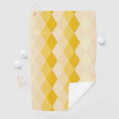Serviette De Golf rhombus jaune (En situation)