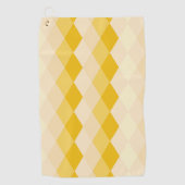 Serviette De Golf rhombus jaune (Devant)