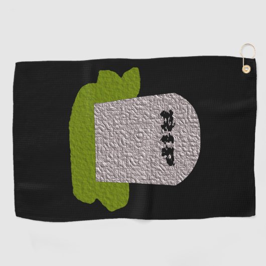 Serviette De Golf RIP Tombstone Golf Towel (Horizontal)