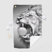 Serviette De Golf Roar of the Lion Hold Golf Ball (En situation)
