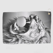Serviette De Golf Roar of the Lion Hold Golf Ball (Horizontal)