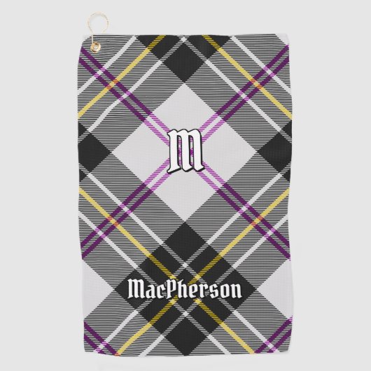 Serviette De Golf Robe Clan MacPherson Tartan Golf Towel (Devant)